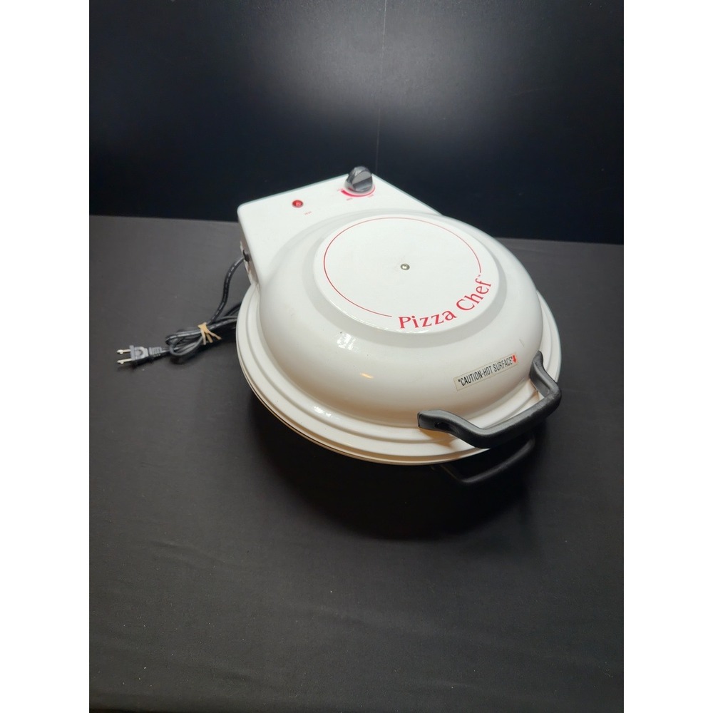 Pizza Chef PO-1200 Electric Pizza Oven Tested Works Stone & 2 Wood Paddles